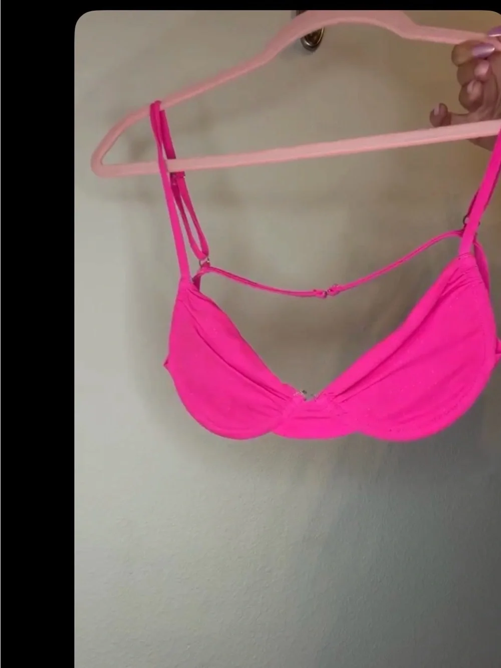 Women’s Hot Pink Underwire Bra bikini